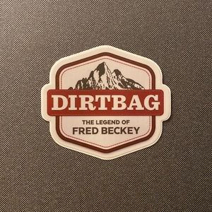 Fred Beckey Dirtbag sticker by Patagonia